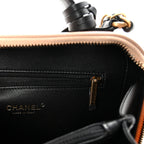 Caviar Quilted Medium CC Filigree Vanity Case Beige Black