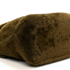 Shearling Small Puzzle Edge Bag Dark Khaki