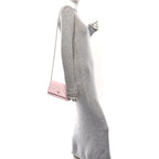 Caviar Quilted Wallet on Chain WOC Light Pink
