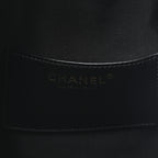 Suede Quilted Medium Chanel 25 Handbag Black