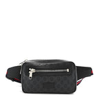 Soft GG Supreme Monogram Web Belt Bag Black Grey