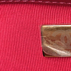 Velvet Camellia Embossed Mini Square Flap Fushia