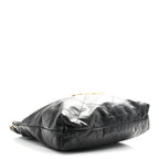 Shiny Calfskin Quilted Small Chanel 22 Black