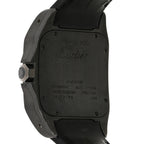 ADLC Titanium Nylon 38mm Santos 100 Chronograph Automatic Watch Black