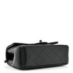 Lambskin Quilted Mini Top Handle Rectangular Flap So Black