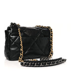 Lambskin Quilted Medium Chanel 19 Flap Black