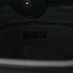 Calfskin Medium Deauville Tote Black