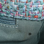 Tweed Quilted Large Chanel 19 Flap Blue Multicolor