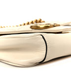Calfskin Matelasse Mini GG Marmont Shoulder Bag White
