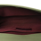 Calfskin Chevron Quilted Medium Boy Flap Green