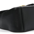 Calfskin Matelasse Mini GG Marmont Top Handle Shoulder Bag Black