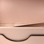 Dollar Calfskin Mini GG Marmont Chain Wallet Box Pink