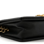 Caviar Quilted Medium Boy Flap Black