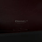 Lambskin Quilted Jumbo Double Flap Black