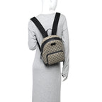 GG Supreme Monogram Small Eden Day Backpack Black
