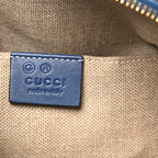 Soft Microguccissima Mini Dome Bag Blue