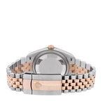 Stainless Steel 18K Everose Gold Diamond 36mm Oyster Perpetual Datejust Watch Slate Roman 126231