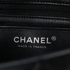 Lambskin Quilted Mini Rectangular Flap Black
