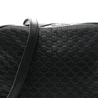 Microguccissima Mini Bree Messenger Bag Black