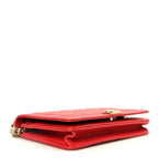 Caviar Quilted Boy Wallet On Chain WOC Red