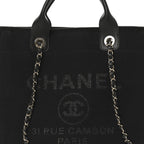 Mixed Fibers Small Deauville Tote Black