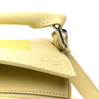 X ALBERS Nappa Calfskin Small Puzzle Bag Pale Grey Light Citrine