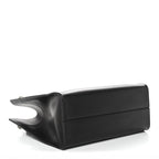 Polished Saddle Calfskin Small Alexia Bag Black