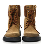 Suede Mens Sierra Combat Boots 40 Tobacco Brown