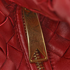 Nappa Intrecciato Mini Jodie Dark Red