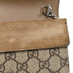 GG Supreme Monogram Super Mini Dionysus Shoulder Bag Taupe