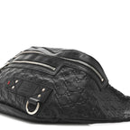 Guccissima Web Belt Bag Black