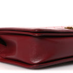 Lambskin Quilted New Medium Boy Flap Red