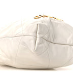 Shiny Calfskin Quilted Mini Chanel 22 White