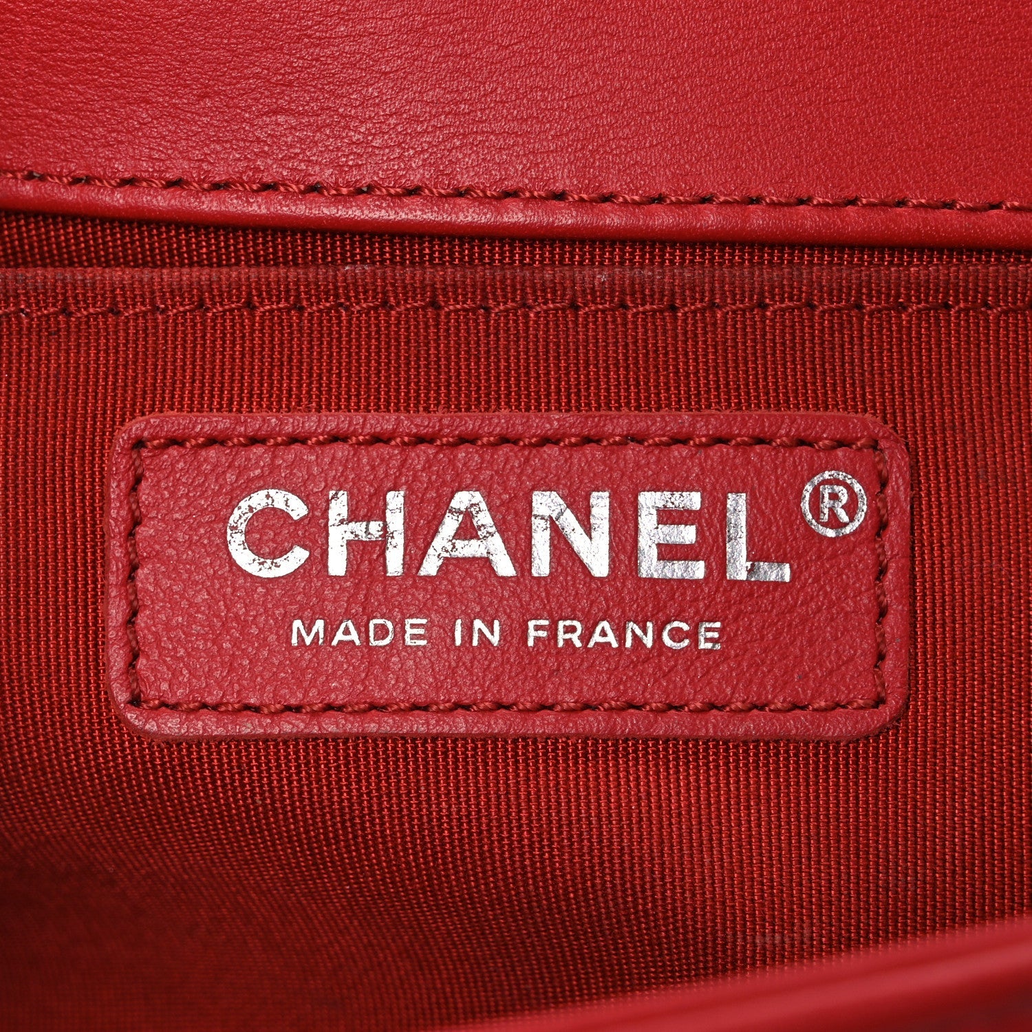 Lambskin Quilted Medium Boy Flap Red