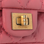 Aged Calfskin Quilted 2.55 Reissue Flap Belt Bag Pink