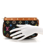 Monogram Multicolor Pochette Accessories Black