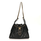 Caviar Quilted Small Chanel 25 Handbag Black