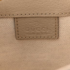 GG Supreme Monogram Textured Calfskin Web Mini Ophidia Bucket Bag Beige Ebony Mystic White Oatmeal
