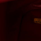 Caviar Quilted Jumbo Double Flap Dark Red