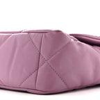 Goatskin Quilted Medium Chanel 19 Flap Purple