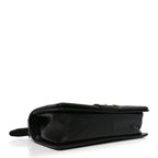 Calfskin Pleated Medium Boy Flap Black