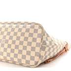 Damier Azur Neo Neverfull MM Rose Ballerine
