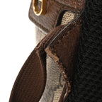 GG Supreme Monogram Medium Ophidia Day Backpack Brown