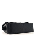 Lambskin Quilted Jumbo Double Flap So Black
