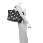 Empreinte Monogram Giant Neverfull MM Black Beige