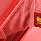 Calfskin Quilted New Medium Boy Flap Red