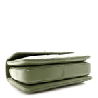 Lambskin Quilted Small Trendy CC Flap Dual Handle Bag Green
