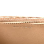 Caviar Quilted Wallet on Chain WOC Beige