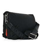 Nylon Medium Goya Puffer Bag Black