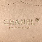 Caviar Quilted Jumbo Double Flap Beige Clair